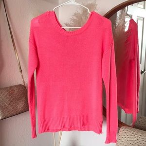 Thin hot pink long sleeve